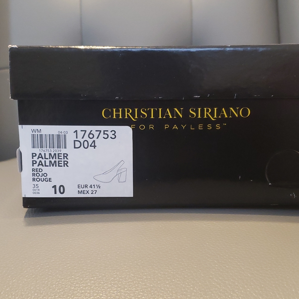 NWOT - Suede Slingback Shoes (red) - Picture 7 of 7